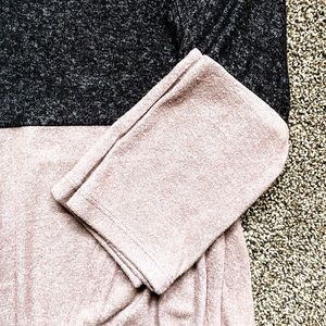 Market & Spruce Samantha Front Twist Brushed Knit Top Size M